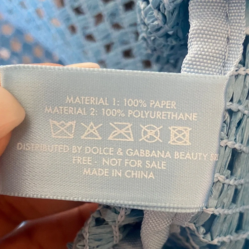 Dolce & Gabbana Sky Blue Crochet Tote - Picture 6 of 9